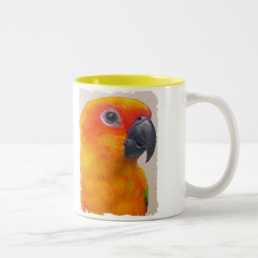Tasse - perroquet de Sun Conure (Droit)