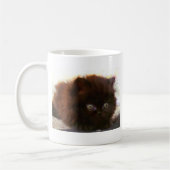Tasse persane noire de chaton (Gauche)