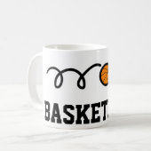 Tasse | Personalizable de basket-ball du numéro 23 (Devant gauche)