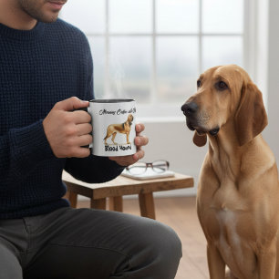 Tasse personnalisable 'Chien de sang brun PERSONNA
