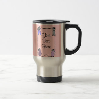 Tasse personnalisable d'amour de souris
