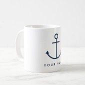 Tasse personnalisable d'Ancre (Devant gauche)