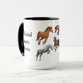 Tasse personnalisable de cheval de maman (Devant gauche)