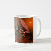 Tasse personnalisable de combat de dragon (Devant droit)