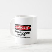 Tasse personnalisable de danger (Devant gauche)