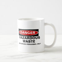 Tasse personnalisable de danger