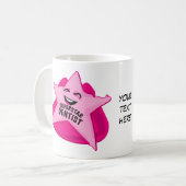 tasse personnalisable de dentiste de superstar ! (Devant gauche)