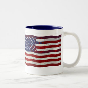 Tasse personnalisable de drapeau des USA