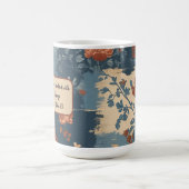 Tasse personnalisable de ferme rustique bleu count (Centre)