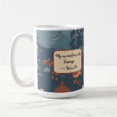 Tasse personnalisable de ferme rustique bleu count (Gauche)