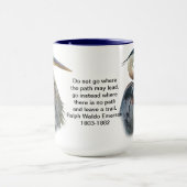 Tasse personnalisable de héron de grand bleu (Centre)