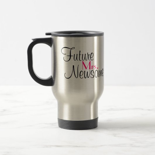 Tasse personnalisable de jour du mariage (Gauche)