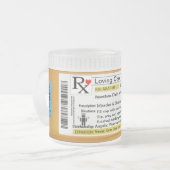 Tasse personnalisable de la prescription RX (Devant gauche)