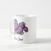 Tasse personnalisable de myrtille (Devant gauche)