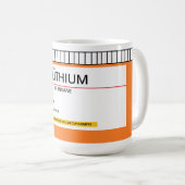 Tasse personnalisable de prescription (Devant droit)