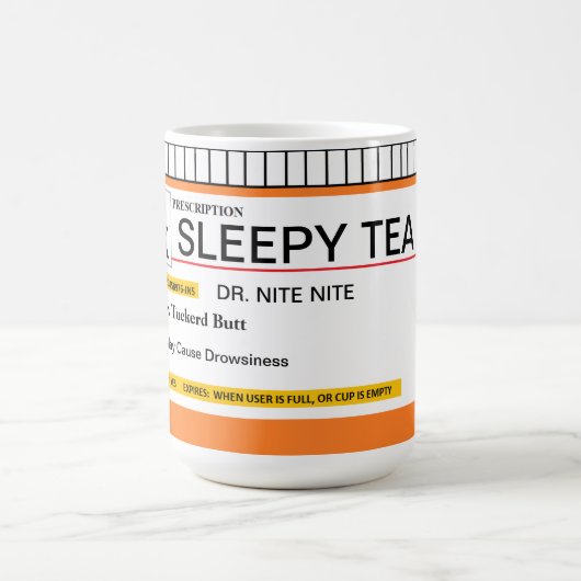 Tasse personnalisable de prescription (Centre)