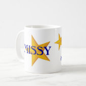 Tasse personnalisable de superstar de soins (Devant gauche)