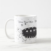 Tasse personnalisable de tortue de Redfoot (Gauche)