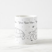 Tasse personnalisable de tortue de Sulcata (Centre)