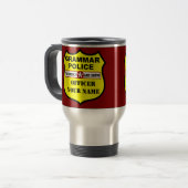 Tasse personnalisable de voyage de police de (Devant gauche)