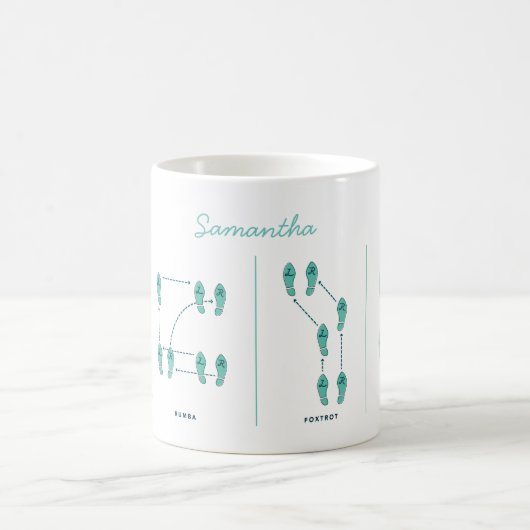Tasse personnalisable d'étape de danse (Centre)