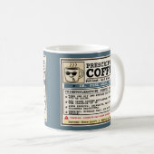 Tasse personnalisable drôle d'ordonnance de café R (Devant droit)