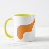 Tasse personnalisable du pancréas | d'organe (Gauche)