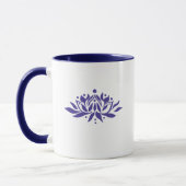 Tasse personnalisable Fleur de lotus enflammée (Gauche)