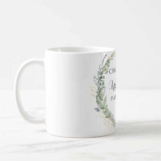 Tasse personnalisable pour la planification de mar (Gauche)