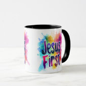 Tasse personnalisé Jesus First (Devant droit)