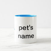 tasse personnalisée 2 d'empreinte de patte (Centre)