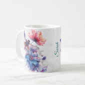 Tasse personnalisée à dragonfly aquarelle (Devant gauche)