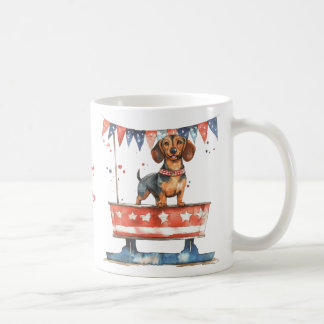 Tasse personnalisée à l'aquarelle pour dachshund p