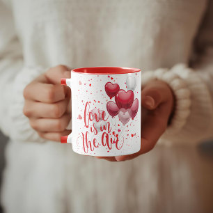 Tasse personnalisée Amour dans l'air