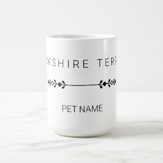 Tasse personnalisée au nom de Yorkie - Yorkshire T