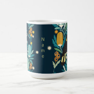 Tasse personnalisée avec cacatoès noir australien