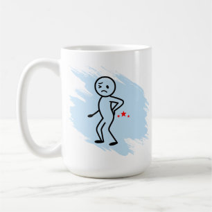 Tasse personnalisée avec humour sur les douleurs d