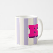 Tasse Personnalisée avec Initiale en Gras et Rayur (Devant droit)