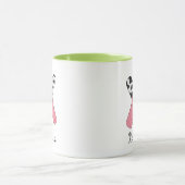 Tasse personnalisée avec initiale | Vache rose let (Centre)