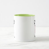 Tasse personnalisée avec initiale | Vache rose let (Centre)