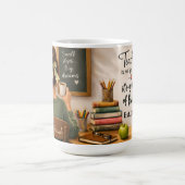 Tasse personnalisée avec le nom de l'enseignant, E (Centre)