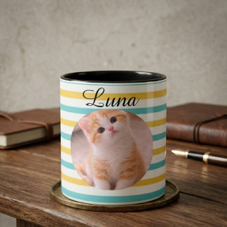 Tasse personnalisée avec le nom du chat, cadeau dr
