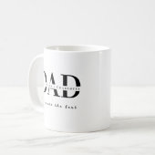Tasse personnalisée avec le nom du PÈRE moderne (Devant gauche)