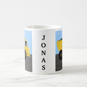 Tasse personnalisée avec le nom Jonas et un camion