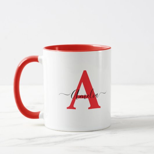 Tasse personnalisée avec monogramme (Gauche)