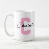 Tasse personnalisée avec monogramme, cadeau pour e (Gauche)