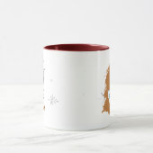 Tasse personnalisée avec monogramme initial et nom (Centre)