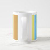 tasse personnalisée avec monogramme rayée  (Dos)