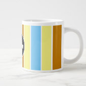 tasse personnalisée avec monogramme rayée  (Droite)