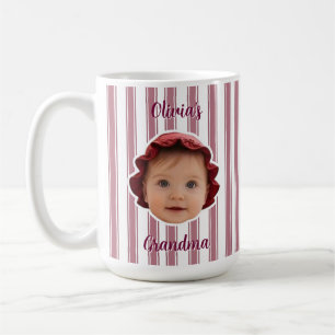 Tasse personnalisée avec motif rayé pour papa